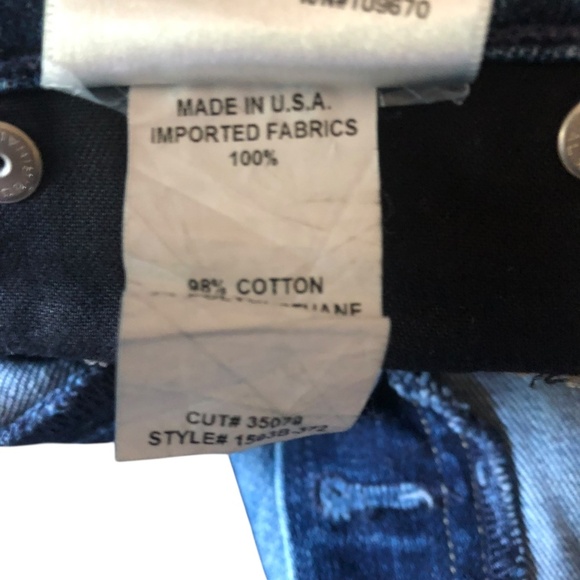 COH Emerson Slim Fit Boyfriend Jeans Medium Wash Ripped Knee Size 24 - Picture 14 of 14